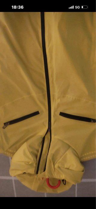 Chaqueta de esquí Descente amarilla