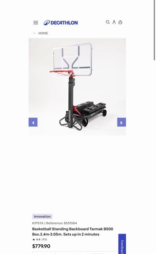 Canasta de Baloncesto Tarmak Ajustable