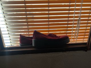 Zapatos rojos de plataforma