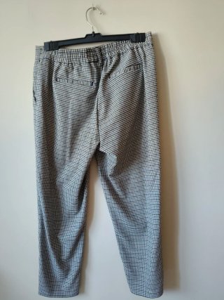 Pantalón cuadros mini marrón y azul