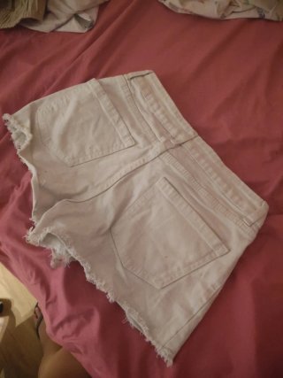 Pantalón corto vaquero blanco
