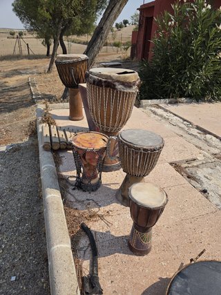 Lote instrumentos percusión africana