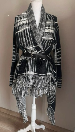 Chaqueta Maje cuadros talla única