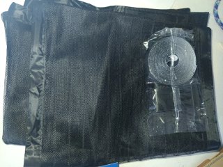 Mosquiteras magnéticas negras (2 unidades)