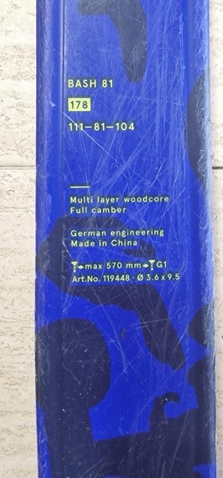 Sci Völkl Bash 81 180cm