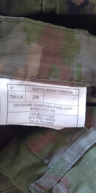 Pantalones de camuflaje militares 2N
