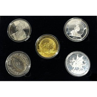 5 Medallas conmemorativas Isabel II y Commonwealth