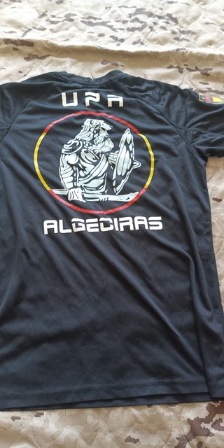 Camiseta Negra Táctica Militar talla S