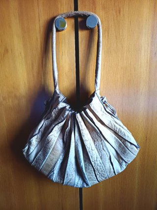 Bolso Lupo Piel Beige/Marrón
