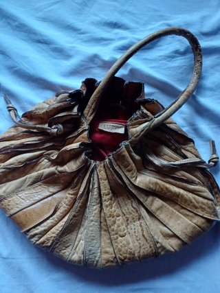 Bolso Lupo Piel Beige/Marrón