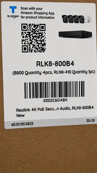 Kit Cámaras Seguridad Reolink 4K PoE NVR 8CH