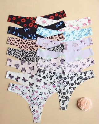 13 Bragas Mujer Talla Única Estampadas