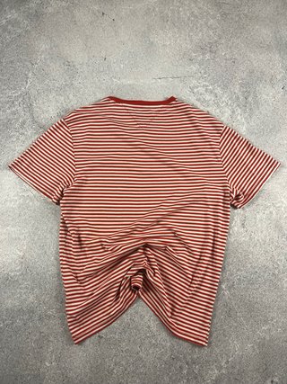 Camiseta Tommy Jeans Rayas Roja Blanca Talla L