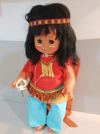 Bambola vintage indiana funzionante