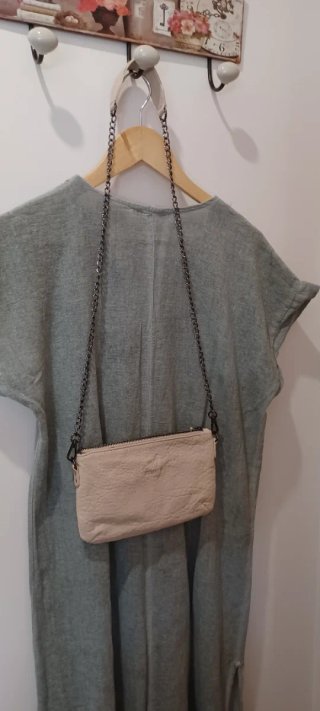 Bolso System Action beige sin estrenar