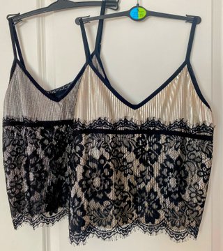 Top lencero encaje T/S-M, Precio unidad