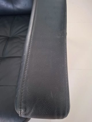 2 Sofás Negro Polipiel