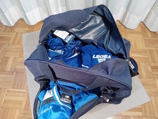 Borsone Sportivo Legea Blu 50x35x52 (Sanificato).