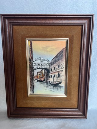 Cuadro Venecia Pintura Lienzo Madera, precio a con
