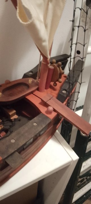 Barco Pirata Madera Grande 73cm Figuras
