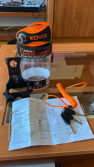 Candado Alarma Disco Moto KOVIX Overlord