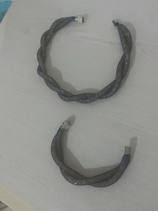 Conjunto collar y pulsera trenzados