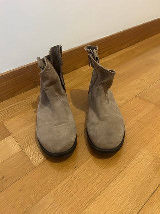 Botines Zara Talla 37 Beige