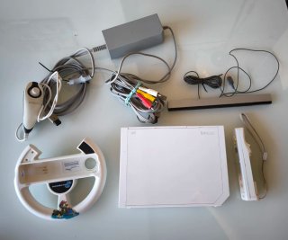 Wii + Nunchuk + Volante Mario Kart