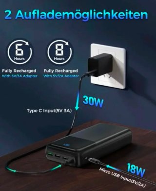 Cargador portátil "Power Bank 50000mAh Negro"