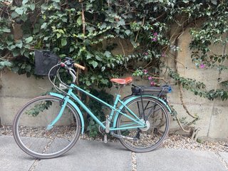 Bici Eléctrica Retro Azul