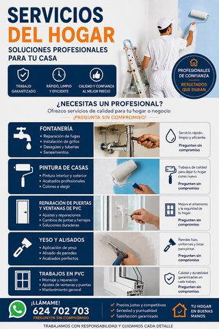 SERVICIOS PROFESIONALES PARA TU HOGAR