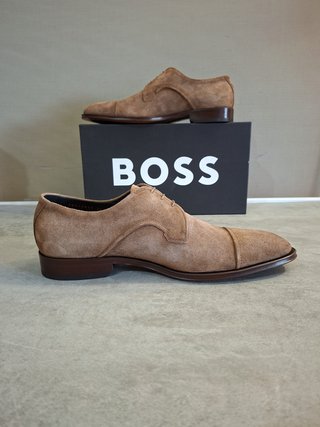 Zapatos BOSS Derby Ante Marrón Talla 44