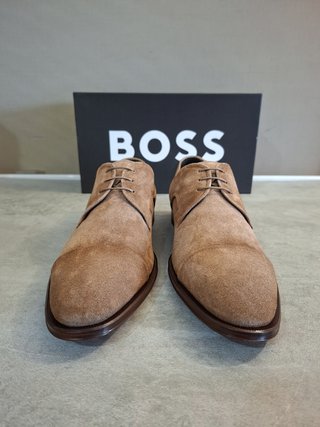 Zapatos BOSS Derby Ante Marrón Talla 44