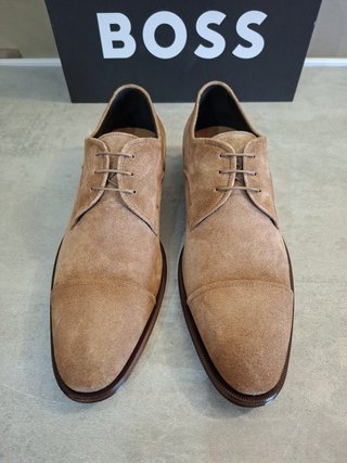 Zapatos BOSS Derby Ante Marrón Talla 44