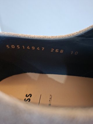 Zapatos BOSS Derby Ante Marrón Talla 44