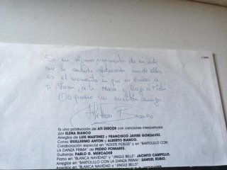 Navidad Siempre DEDICADO por Elena Blanco 1990