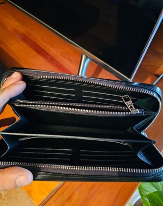 Louis Vuitton Zippy XL Cartera Negra.