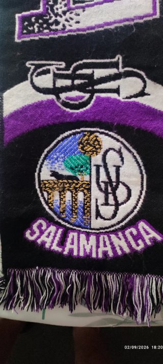 Bufanda UD Salamanca Morada y Negra