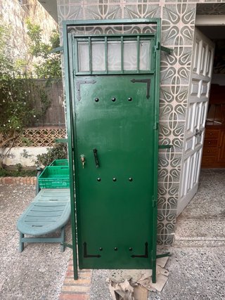 Puerta de Hierro Entrada con Cristal