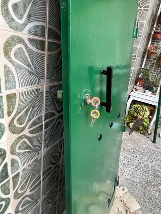Puerta de Hierro Entrada con Cristal