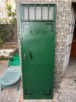 Puerta de Hierro Entrada con Cristal