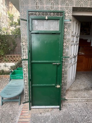 Puerta de Hierro Entrada con Cristal