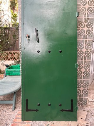 Puerta de Hierro Entrada con Cristal