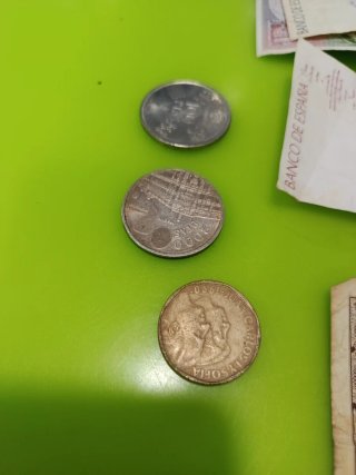 Billetes y monedas antiguas Pesetas España