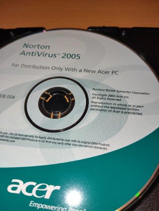 Lotto 2 CD Vintage Acer Dialer + Norton Antivirus