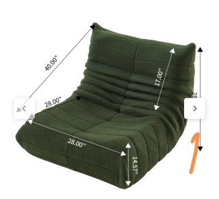 Sillón de diseño Verde Oliva.
