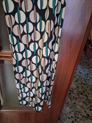 Pantaloni donna fantasia geometrica