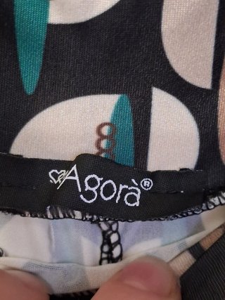 Pantaloni donna fantasia geometrica