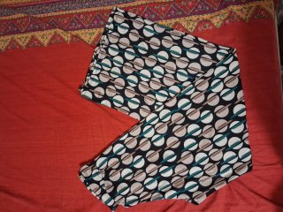 Pantaloni donna fantasia geometrica