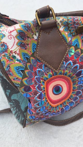 Bolso Desigual Multicolor con Lentejuelas